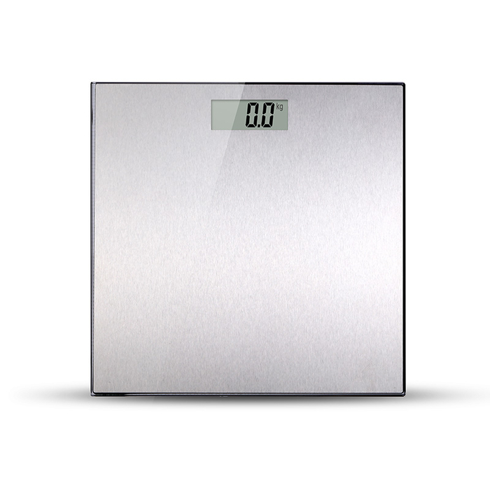 Ultra Thin Glass And Full Brushed Stainless Steel Bathroom Scale