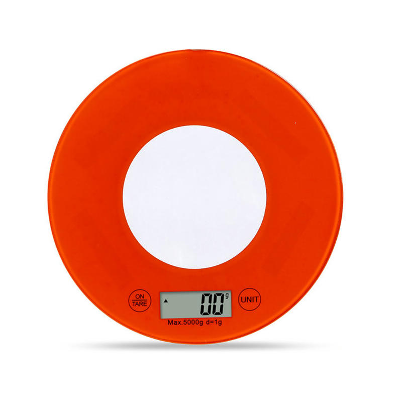 JW-202 High Precision Round Household Glass Kitchen Scale
