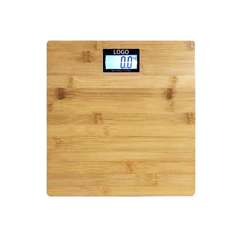 Natural Bamboo Board Bathroom Scale